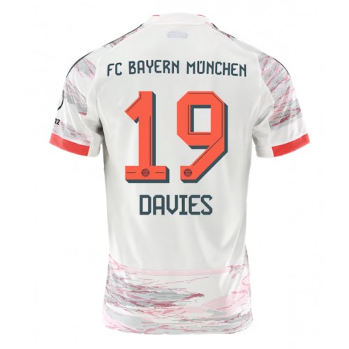 Stroje piłkarskie Bayern Munich Alphonso Davies #19 Koszulka Wyjazdowej 2025-26 Krótki Rękaw